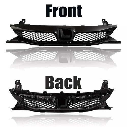 Yellow Lens Fog Lights Kit Front Bumper Grille for 09-11 for Honda Civic 4Dr
