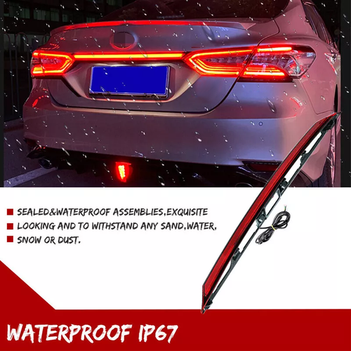 LED Dynamic Rear Red Lens Turn Signal Tail Light for Toyota Camry 2018-2024