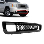 Lower Bumper Mesh Grille Gloss Black for 07-13 Sierra 1500 Denali Pickup