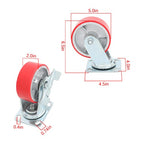 5"X 2" Heavy Duty Casters -Polyurethane Caster with Capacity up to 3200 LBS
