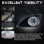 Chrome Fog Lights Pair w/wiring for 2009-2010 for Toyota Corolla LE CE XLE XRS