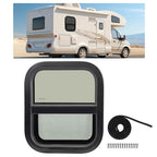 Vertical Slider 14x16 Aluminum RV Window with Trim Ring Tempered Glass for Camper