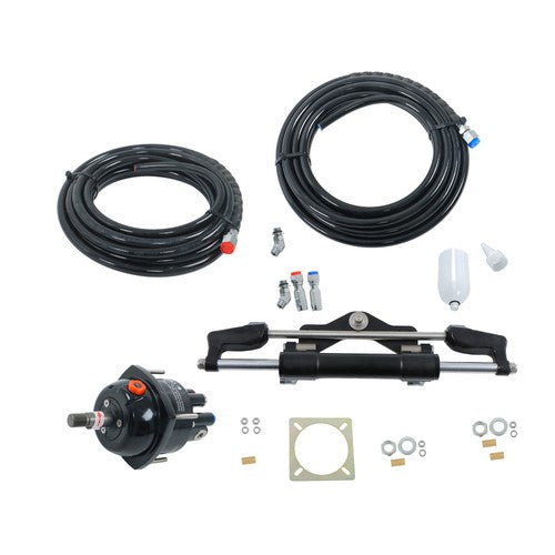 High Performance Hydraulic Steering Kit Single Outboard Engine 350HP Power