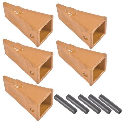 X156 X156S Dirt Teeth Bucket Teeth/Tooth with P156 Roll Pins 5 PCS Alloy Steel