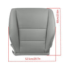 New Driver Bottom Perforated Leather For 2007- 11 2012 Acura RDX Seat Cover Gray