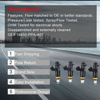 16450-PPA-A01 Fuel Injectors Fit For 02-04 Honda CRV CR-V 2.4L L4