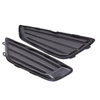 Left&Right Black Fog Light Cover For Ford Focus 15-2017 2018 Frame Bezel Trim