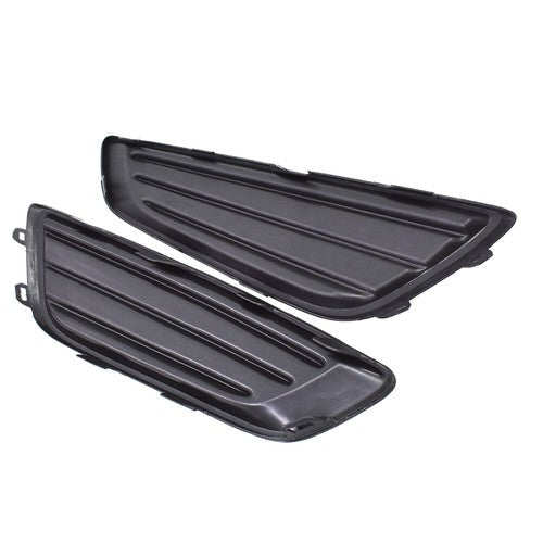Left&Right Black Fog Light Cover For Ford Focus 15-2017 2018 Frame Bezel Trim