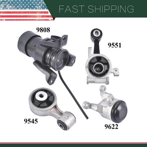 4PCS Motor Mount for Nissan Altima 3.5L 2007-2012 Nissan Maxima 3.5L 2009-2014