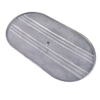 15" Oval Half Finned Polished Aluminum Air Cleaner Filter For Chevy SBC BBC 400