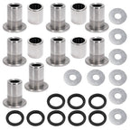 Silvery A Arm Bushing Bearing Shaft Kit for Kawasaki KFX400 Suzuki LTZ400 Z400