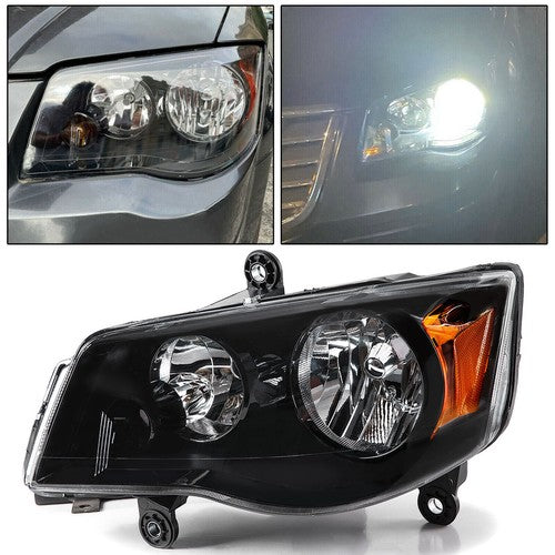 Headlights for 11-19 Dodge Grand Caravan 08-16 Chrysler Town and Country Left Driver