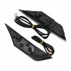 Black LED Front Bumper Side Marker Light Turn Signal For 2016-2021 Honda Civic