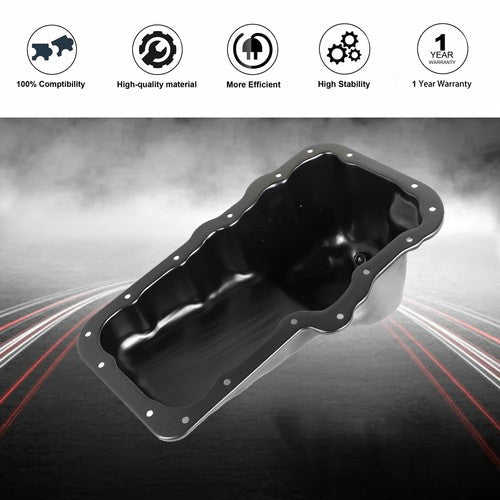 Fit for 2002-2012  3.7L V6 264-249 Black Engine Oil Pan