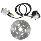 For Go-kart Fast Ship ATV Rear Hydraulic Brake Caliper Assembly+Disc Rotor Kit