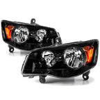Pair Headlights for 2008-16 Chrysler Town and Country 2011-20 Dodge Grand Caravan