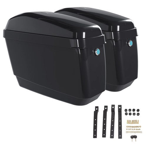 Universal Motorcycle Hard Saddlebag for Harley Honda Shadow VTX