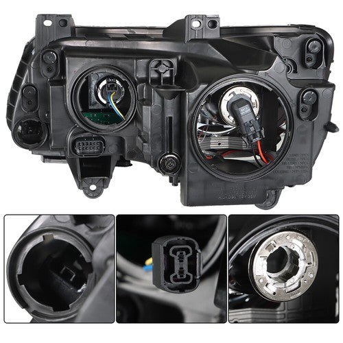 Pair Set For Chrysler 300 2011-2014 Headlight Replacement Halogen Clear Lens L+R