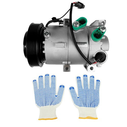A/C Compressor with Clutch For Hyundai Accent Kia Rio 1.6L l4 GAS DOHC 2018-2019
