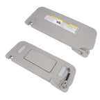 Pair Gray Sun Visors Right Left for Chevrolet Silverado GMC Sierra 2500HD 07-13