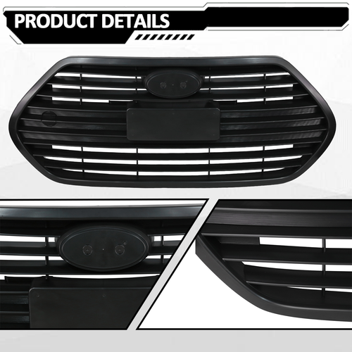 865612V510 Front Upper Grille Matte Black for Hyundai Veloster Turbo 2013-2017