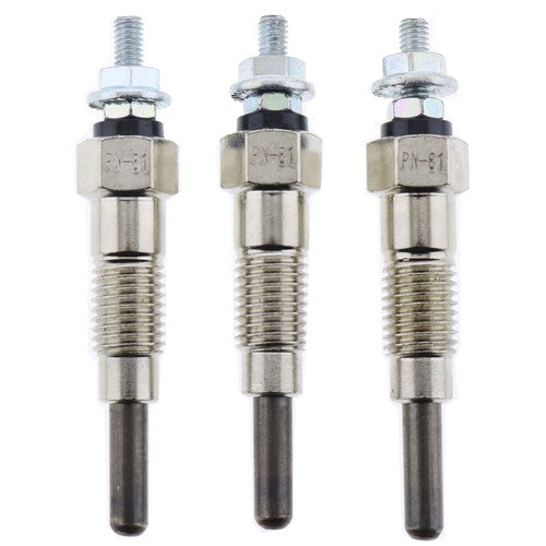 3X Glow Plugs 15951-65510 For Kubota B8200 B9200 B20 B4200 B5200 B6200 B7200