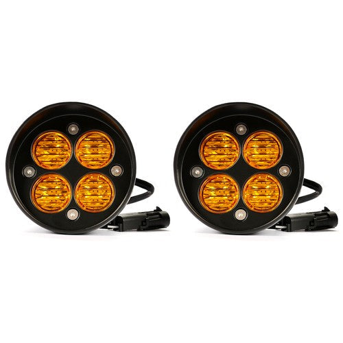 Pair LED Fog Lights Amber With Brackets for Toyota Tacoma 4Runner Tundra 2010-2023