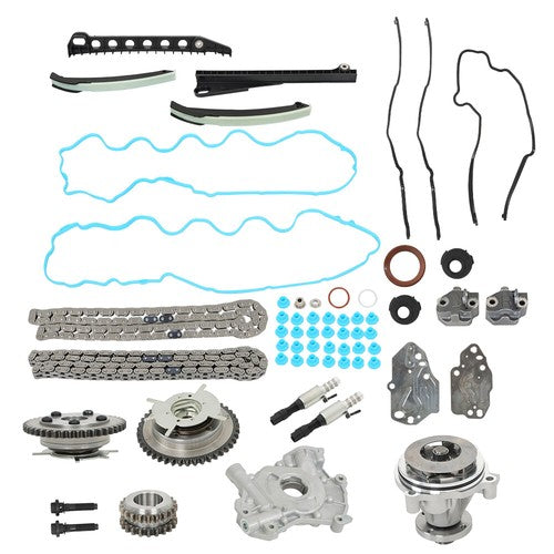 Fit For Ford F-250 2005-2010 5.4L Timing Chain Kit Oil+Water Pump VVT Valves