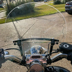 19x17 Inch Motorcycle Clear Front Windshield for Harley Honda Magna Shadow Spirit