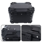 45L Motorcycle Top Box with Safety Lock Waterproof Trunk Luggage Storage Case