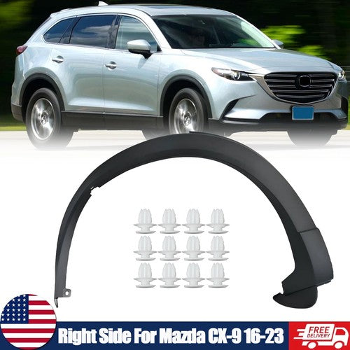 Rear Fender Opening Wheel Arch Trim for Mazda CX-9 2016-2023 Passenger Right