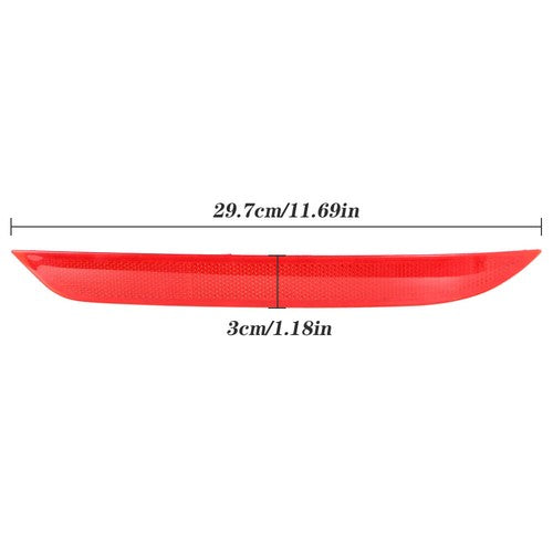 2PCS Rear Bumper Reflector Tail Set Left&Right RED For 2016-2017 Honda Accord