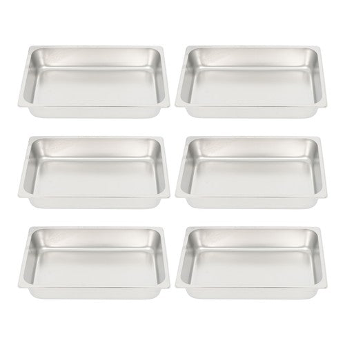 Table Pans 6 Pack 4 Inch Deep Restaurant Steam Table Pans Without Lid Full Size