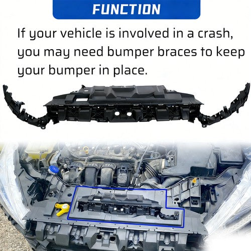 F1EZ17C897C Front Bumper Cover Support Mounting Kit Bracket for FORD FOCUS 15-18