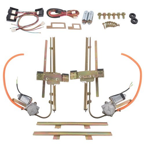 Flat Glass Electric Power Window Kit with Switch U Wire It 2 Door Kit 7558925