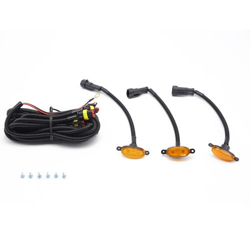 3x Amber Lens LED Front Grille Running Light for Dodge Ram 1500 2500 3500