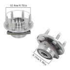 4pc Front Rear Wheel Bearing Hub Kit For Cadillac SRX 2010 2011 2012 2013-2016