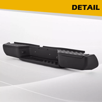 Black Steel Rear Step Bumper for 2005-2021 for Nissan Frontier no Sensor Holes