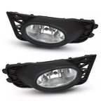 Clear Lens Fog Lights W/Bulb Switch Wiring for 2009 2010 2011 for Honda Civic