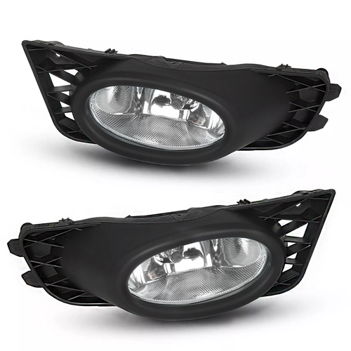 Clear Lens Fog Lights W/Bulb Switch Wiring for 2009 2010 2011 for Honda Civic
