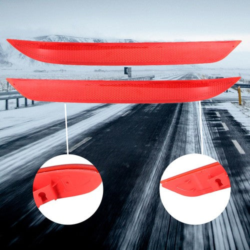 2PCS Rear Bumper Reflector Tail Set Left&Right RED For 2016-2017 Honda Accord