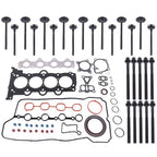 Gasket Set W/ Bolts &Intake Exhaust Valves for Hyundai Accent 1.6L L4 2012-2019