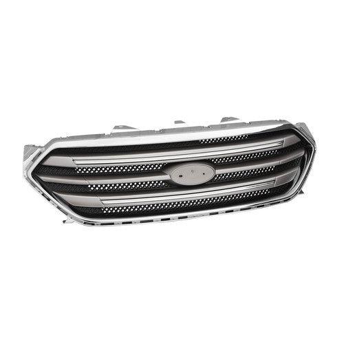 Front Bumper Lip Upper Grille Assembly Chrome Grill 2013-2019 for Ford Taurus