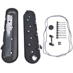 GM LS Black Cast Aluminum Valve Covers w/Coil Mounts For LS1 LS2 LS3 5.3 6.0 6.2