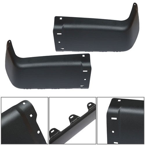 For Chevy Silverado 2007-2013 Rear Metal Bumper Trim Left Right Side W/O Hole