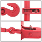 Chain and Bundle Kit Steel Red 3/8in-1/2in×10ft G80 Width 24-31in Steel 9215lbs