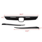 Glossy Black Front Grille Lip Cover Moulding Trim for Honda Accord 2018-2020