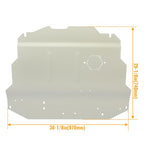 Skid Plate Belly Pan Aluminum for 99-10 VW Volkswagen Golf Jetta MK4 New Beetle