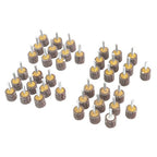 1" x 1" x 1/4" 60/80/120/240 Grit Shank Mounted Flap Wheels Set - 40 Pack