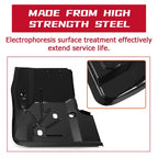 Black Bed Rail Caps for 1999-2006 Chevy Silverado GMC Sierra 6 Foot 6 Bed 7201151